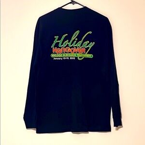 Alstyle. Black Long Sleeve Shirt with Colorful Logo. Like New.